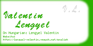 valentin lengyel business card